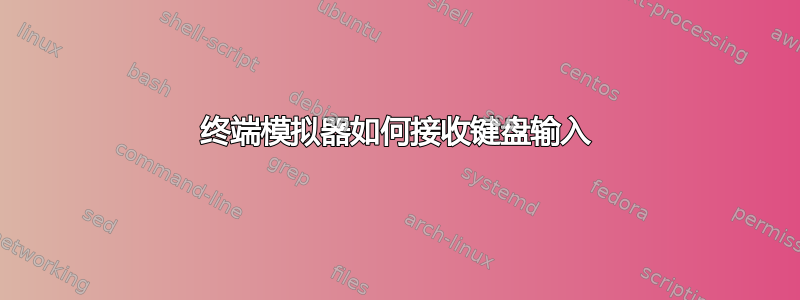 终端模拟器如何接收键盘输入