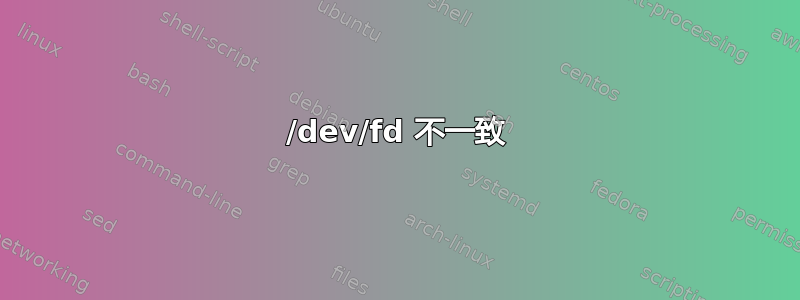 /dev/fd 不一致