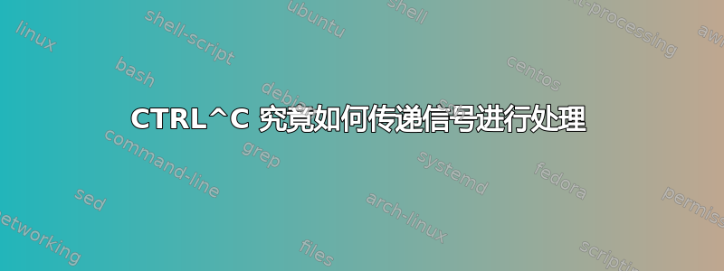 CTRL^C 究竟如何传递信号进行处理