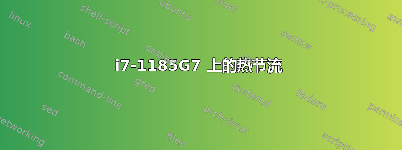 i7-1185G7 上的热节流