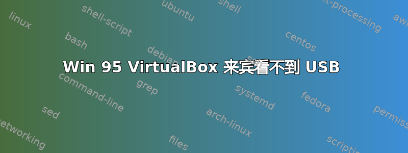 Win 95 VirtualBox 来宾看不到 USB