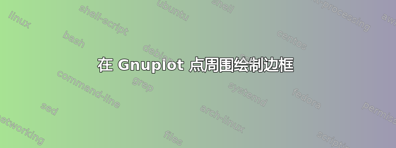 在 Gnuplot 点周围绘制边框