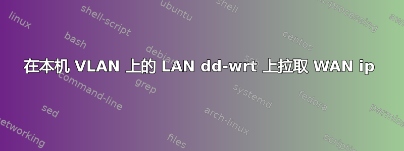 在本机 VLAN 上的 LAN dd-wrt ​​上拉取 WAN ip