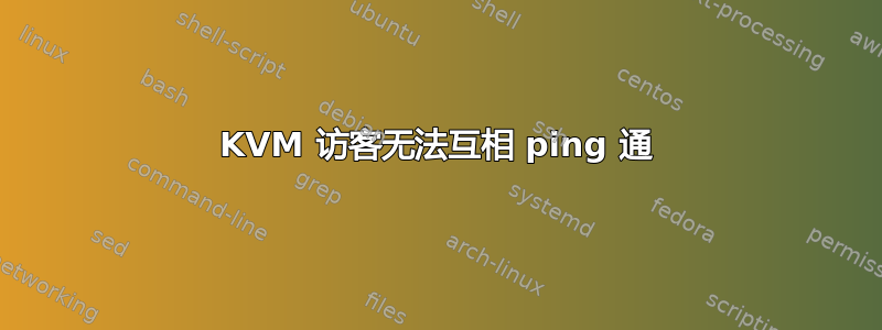 KVM 访客无法互相 ping 通