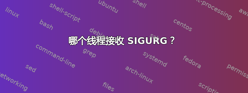 哪个线程接收 SIGURG？