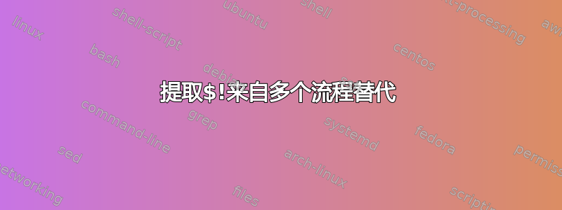 提取$!来自多个流程替代