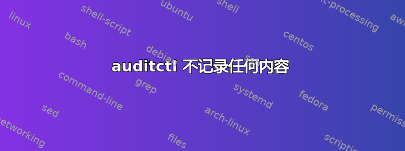 auditctl 不记录任何内容