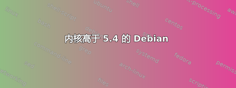 内核高于 5.4 的 Debian