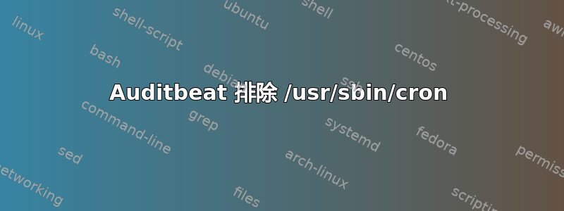 Auditbeat 排除 /usr/sbin/cron