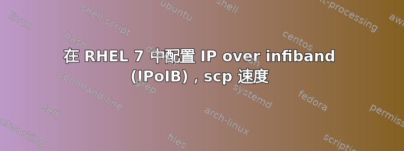 在 RHEL 7 中配置 IP over infiband (IPoIB)，scp 速度