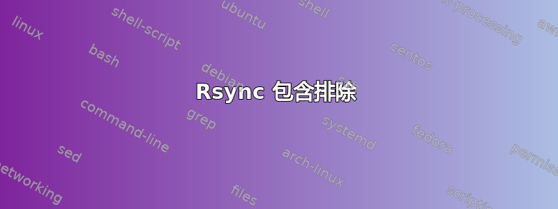 Rsync 包含排除