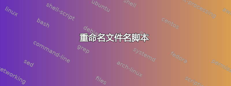 重命名文件名脚本