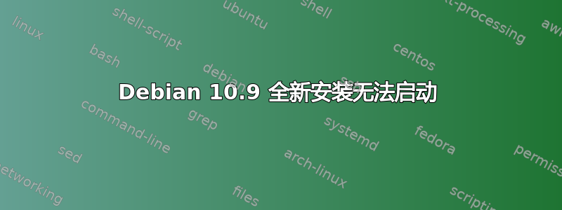 Debian 10.9 全新安装无法启动