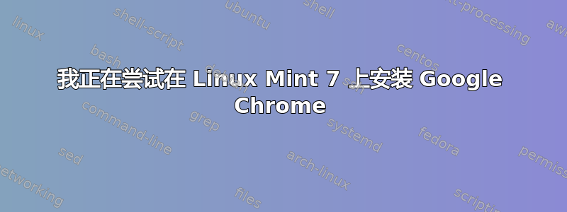 我正在尝试在 Linux Mint 7 上安装 Google Chrome