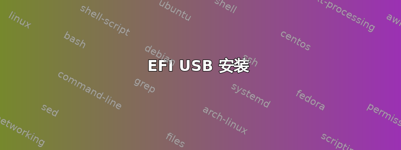 EFI USB 安装