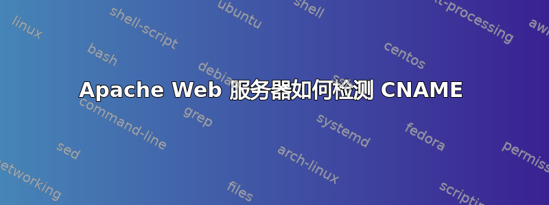 Apache Web 服务器如何检测 CNAME