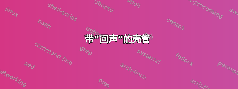 带“回声”的壳管