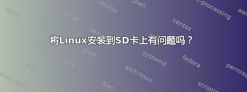 将Linux安装到SD卡上有问题吗？