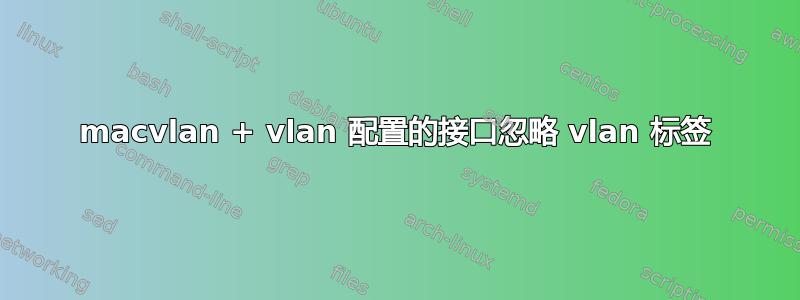 macvlan + vlan 配置的接口忽略 vlan 标签