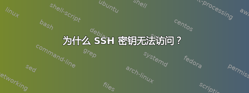 为什么 SSH 密钥无法访问？