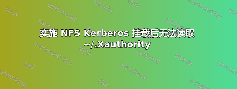 实施 NFS Kerberos 挂载后无法读取 ~/.Xauthority