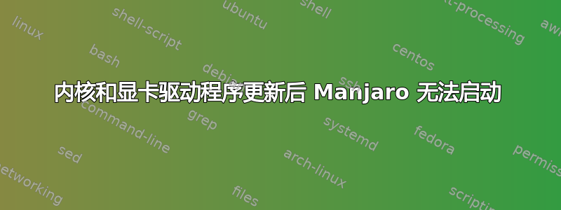 内核和显卡驱动程序更新后 Manjaro 无法启动