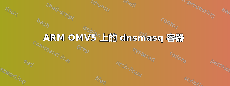 ARM OMV5 上的 dnsmasq 容器