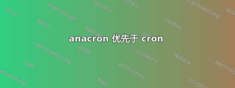 anacron 优先于 cron