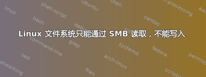 Linux 文件系统只能通过 SMB 读取，不能写入