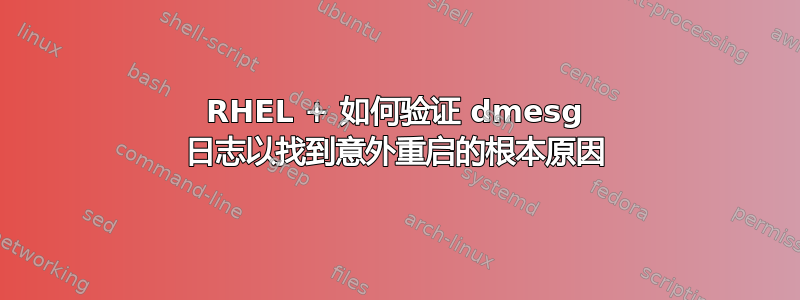 RHEL + 如何验证 dmesg 日志以找到意外重启的根本原因