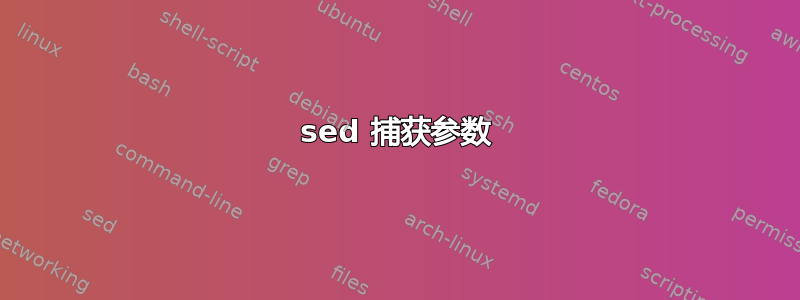 sed 捕获参数