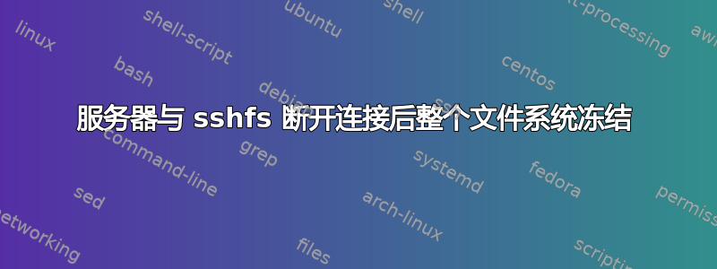 服务器与 sshfs 断开连接后整个文件系统冻结