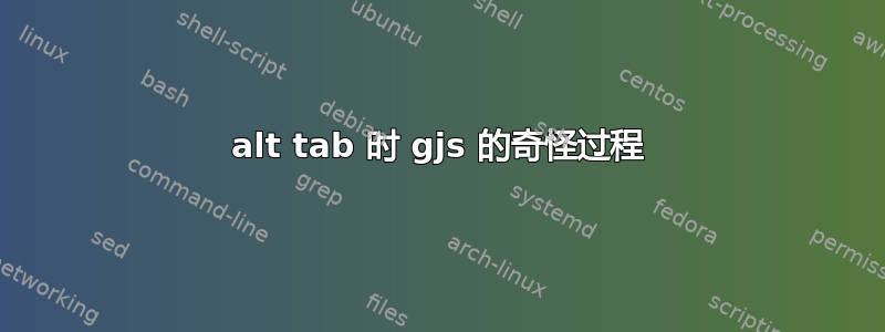 alt tab 时 gjs 的奇怪过程