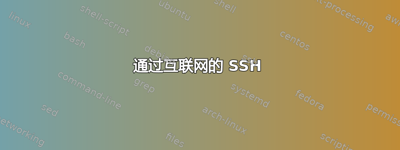 通过互联网的 SSH