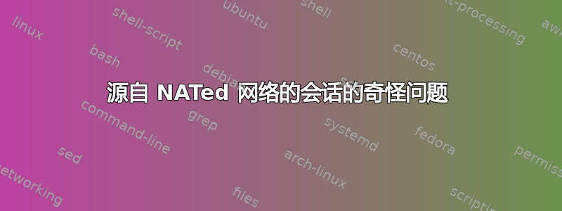 源自 NATed 网络的会话的奇怪问题