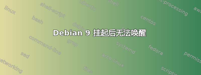 Debian 9 挂起后无法唤醒