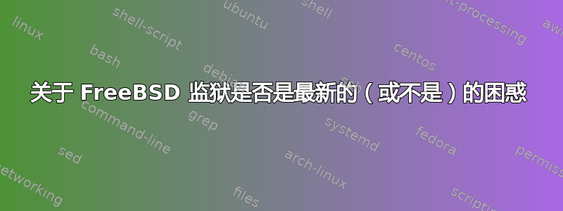 关于 FreeBSD 监狱是否是最新的（或不是）的困惑