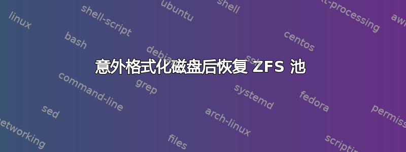 意外格式化磁盘后恢复 ZFS 池