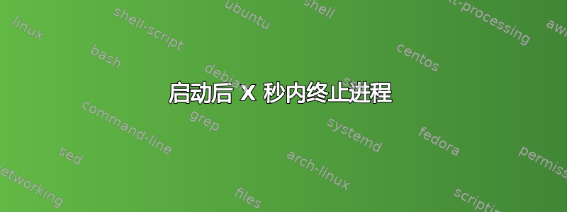 启动后 X 秒内终止进程