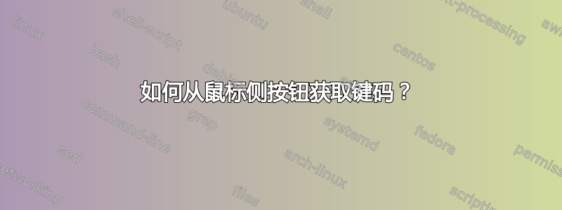 如何从鼠标侧按钮获取键码？