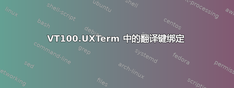 VT100.UXTerm 中的翻译键绑定