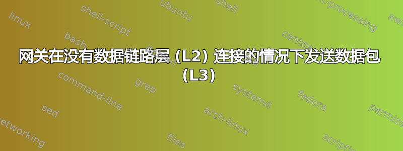 网关在没有数据链路层 (L2) 连接的情况下发送数据包 (L3)