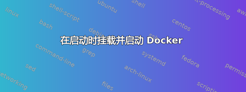 在启动时挂载并启动 Docker