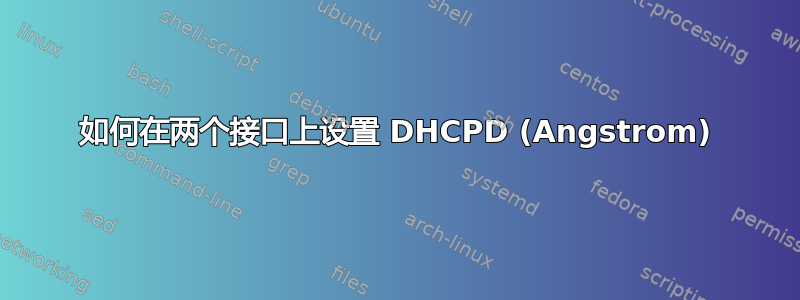 如何在两个接口上设置 DHCPD (Angstrom)