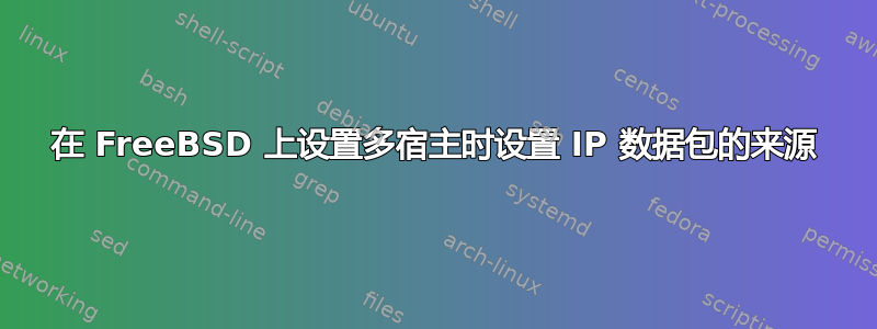 在 FreeBSD 上设置多宿主时设置 IP 数据包的来源