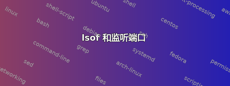 lsof 和监听端口