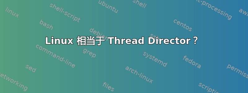 Linux 相当于 Thread Director？