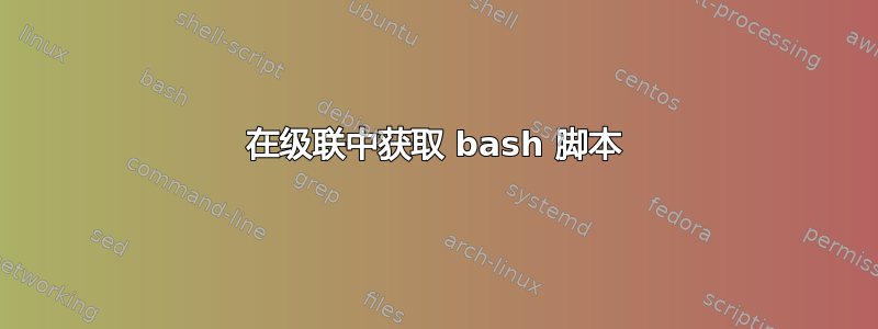 在级联中获取 bash 脚本