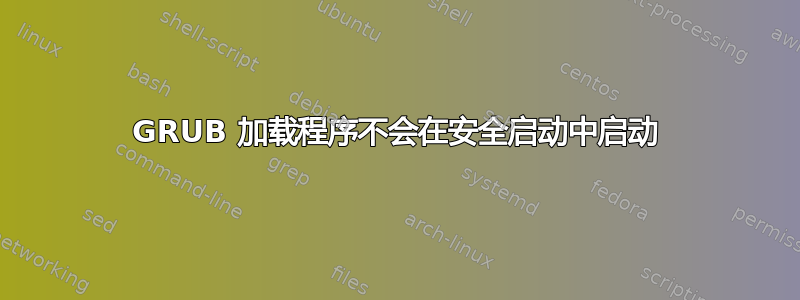 GRUB 加载程序不会在安全启动中启动