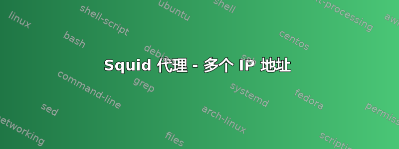 Squid 代理 - 多个 IP 地址